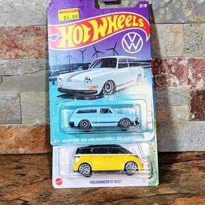 Hot Wheels 2- Lot Random Volkswagen Vehicles • Both Are 1/64-Scale Mattel •